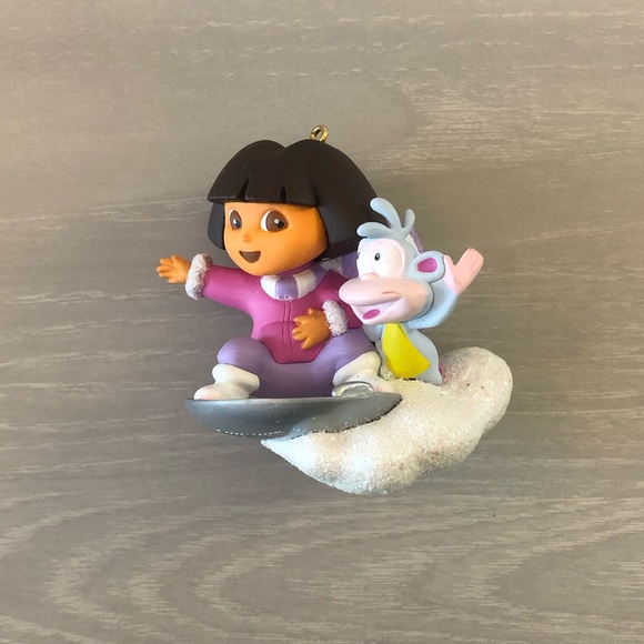 Dora The Explorer Sledding Adventure Christmas Ornament - Picture 2 of 4